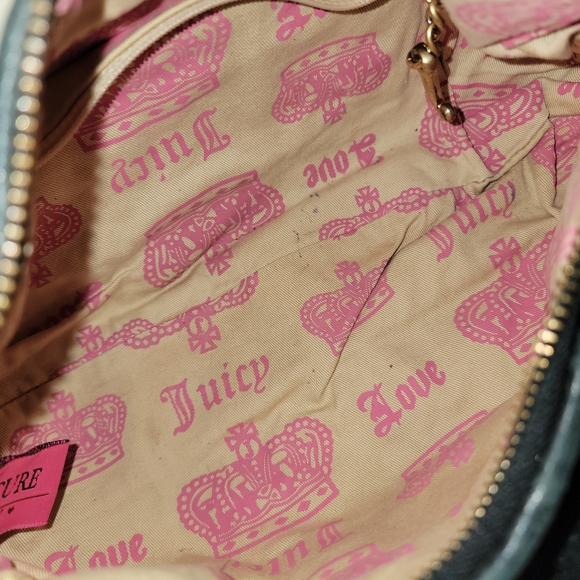Juicy Couture Black and Pink Shoulder Bag